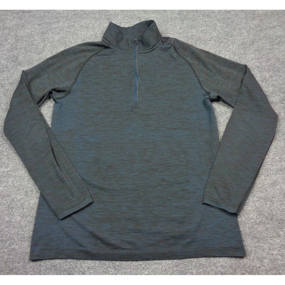 Lululemon Metal Vent Tech 1/2 Zip Pullover Mens Medium Blue Performance Golf
